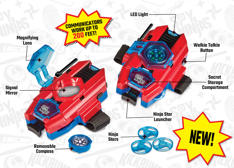 Spy Gear Ninja Gear Spy Light Kit and  Ninja Stars NEW 