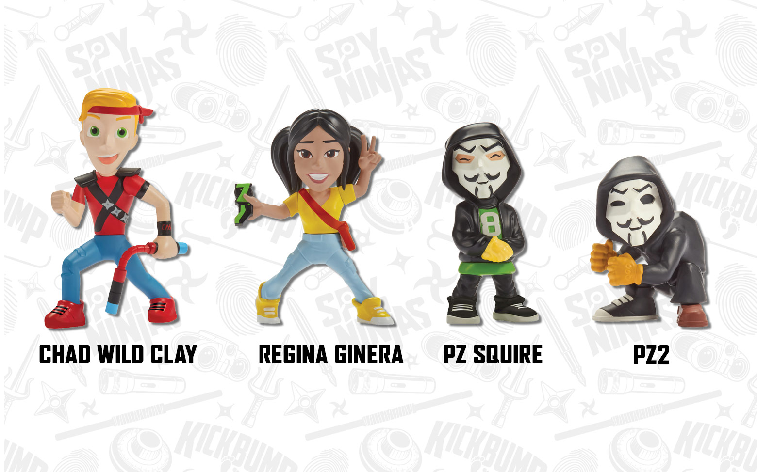 Spy Ninjas Collectible Figure 4-Pack with Chad Multicolor, 41130 